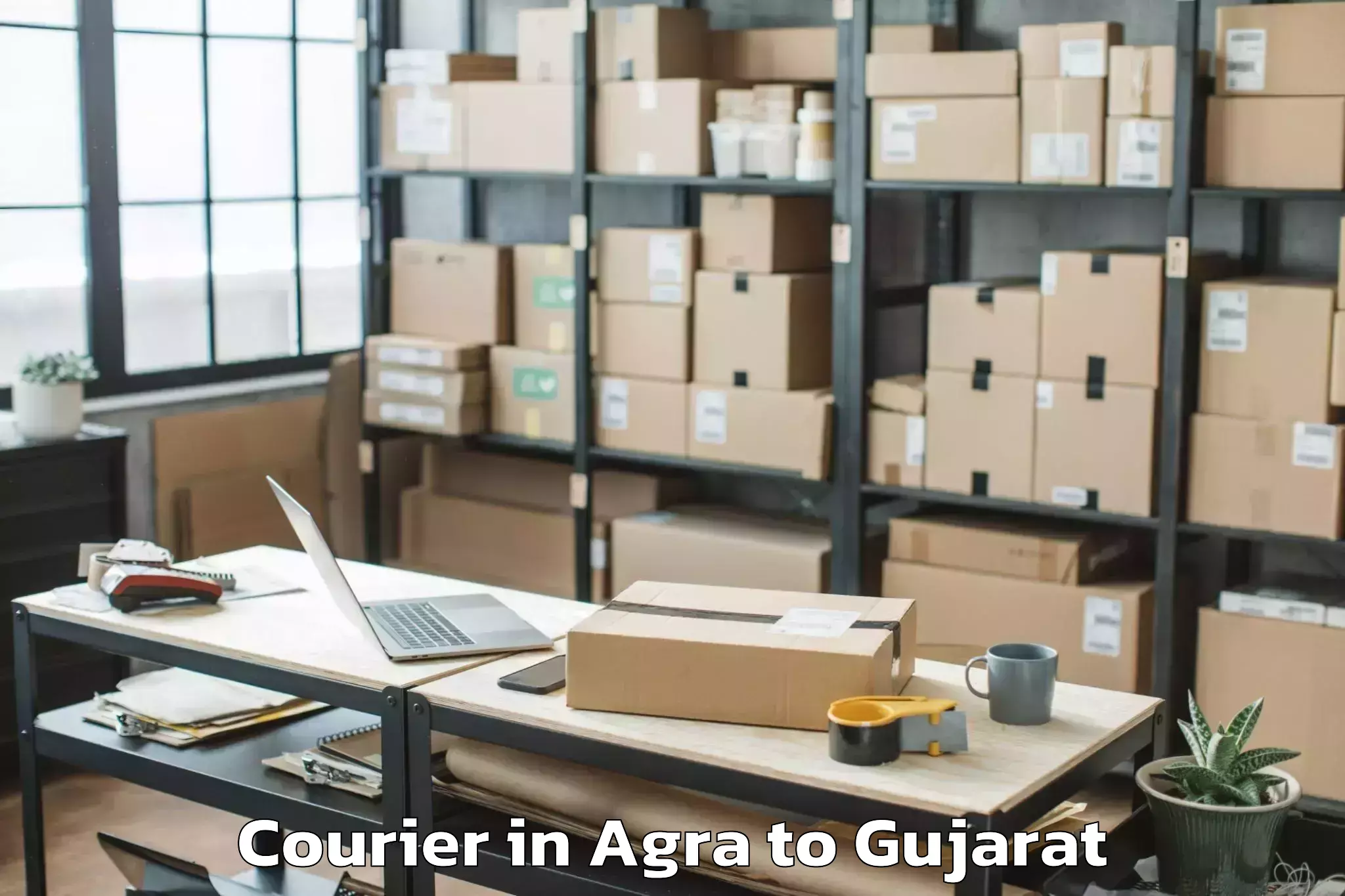 Easy Agra to Ambaji Courier Booking